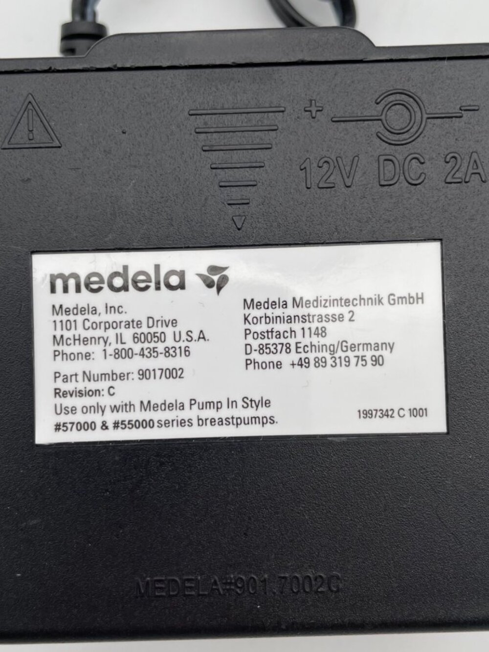 12V AC DC 2A Adapter Power Supply Charger For Medela Breast Pump Portable - Picture 4 of 4